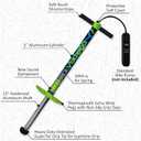 Vurtego Slingshot Pogo Stick – Patented Air-Powered Adjustable Spring for Controlled Jumps Over 5ft, Pogo Stick for Kids Age 5 and up, and Adults, Outdoor Toys, 40 to 180lbs, Durable, Lightweight