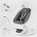 Baby Swings for Infants, FasonBaby Baby Swing, 3D-Motion Baby Swing with 5 Motions & 4-Speeds, Smart Newborn Swing Infant Swing (White)