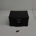 Honeywell Safes & Door Locks - Small Safe Box Chest for Home - Fireproof Safe Holds #10 Envelopes, USB Flash - Strong ABS Plastic - Document, Money Safe with Key Lock System - 0.15 CU, Black - 1101 (4.0 litre)