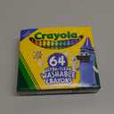 Crayola Ultra Clean Washable Crayons, Built in Sharpener, 64 Count, Kids at Home Activities