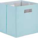 DII Collapsible Polyester Storage Cube, Solid, Lightweight and Durable, Small Square, 11x11x11, Robin's Egg Blue