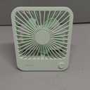 JISULIFE Desk Fan Battery Rechargeable, 4500mAh 180Foldable Portable Personal Fan, 4 Speeds Adjustable Long Battery-life for Home Office Travel Outdoor Gifts for Women Men-Green
