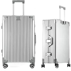 HotWay All Aluminum Carry On Luggage, 20 Inch Hard Shell Suitcase with Spinner Wheels and TSA Lock, Luggage for Business Travel (22x14x9 Airline Approved)