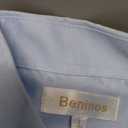 Beninos Men's Dress Shirts Casual Long Sleeve Button Down Shirt (Large, Light Blue)