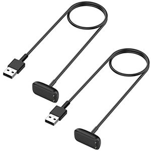 Charger for Fitbit Charge 5 / Charge 6 / Luxe, Replacement Charging Cable Cord Accessories for Fitbit Bands (2-Pack, 3.3ft/1m)