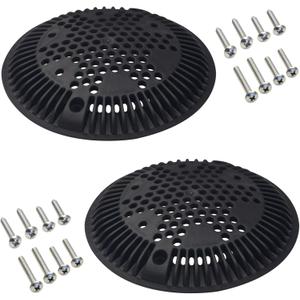 WGX1048E WGX1048EBLK Pool Drain Cover Pool Drain Port Cover Compatible with Hayward Suction and Dual Suction Outlet (2 Pack)