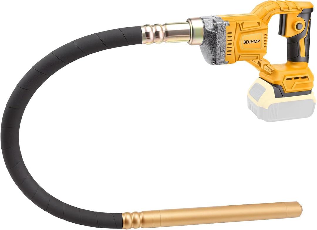 Cordless Concrete Vibrating Tool Compatible with DeWALT 20V Max Battery, 800W Power Concrete Vibrator w/3.6FT Shaft Rod, 3600RPM Portable Electric Vibrarator Remove Air Bubble