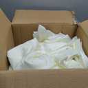 TURSTIN 8 Packs Ivory Satin Tablecloth 102 x 58 Inch Overlay Satin Table Cover Rectangle Bright Silk Tablecloth Smooth Fabric Table Decoration for Wedding Banquet Party Events