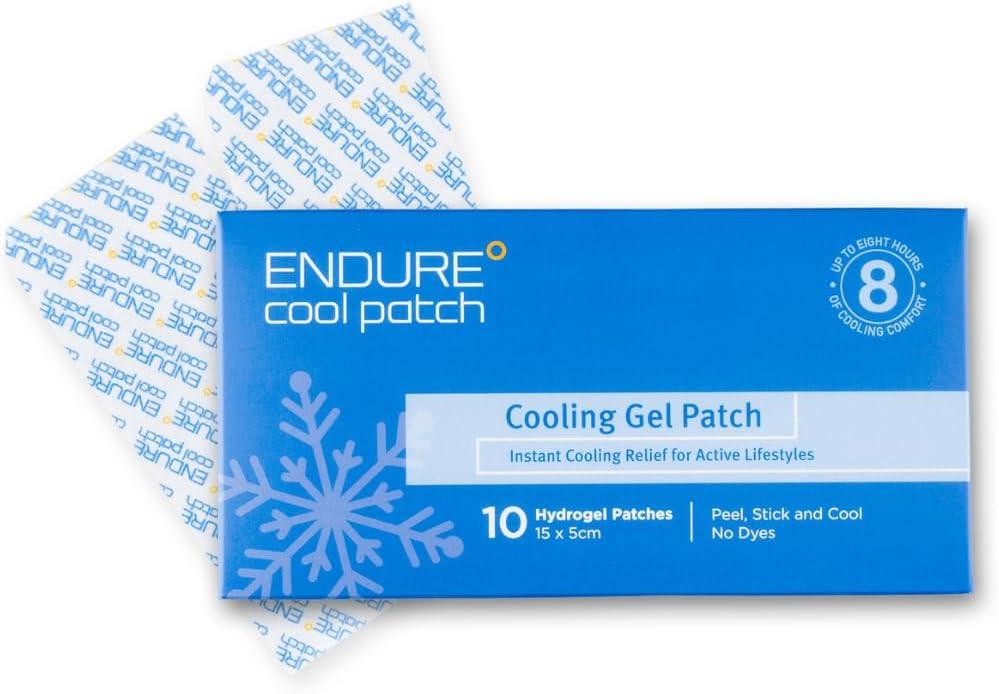 | Cooling Gel Patches for Instant Relief from Heat, Workouts, and Hot Flashes | Long-Lasting, Breathable, Hydrogel Patches for Cooling Comfort | 10 Pack