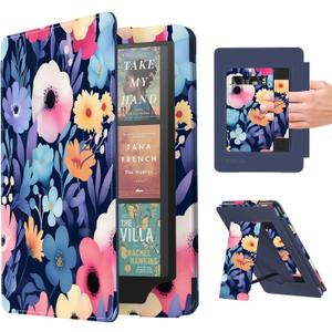 Famavala Case for 7"/6.8" Kindle Paperwhite (2024/2021 Release, 12th/11th Generation) and Signature Edition,Compatible with Samsung/Belkin Wireless Charging Pads (Daisy)