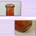 Bfttlity Clear Glass Vase Tall Farmhouse Vase for Branches Glass Vases for Centerpieces in Home Decoration (M-Amber)