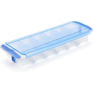 GoodCook Touch Prep and Freeze Ice Tray, 2-oz. Cubes, Stackable with Slide-off Cover
