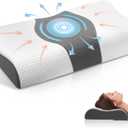 Neck Pillow Cervical Pillow for Pain Relief, Memory Foam Neck Pillow for Sleeping,Contour Pillow for Back, Stomach and Side Sleepers