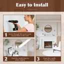 Metal Wall Candle Sconce Holder Set of 2 Wall Mount Candle Holder Pillar Holder Black Modern Wall Candle Sconces Hanging for Living Room Farmhouse Fireplace Wedding