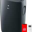 LG 8,000 BTU (DOE) 12,000 BTU (ASHRAE) Smart Portable Air Conditioner, 115V, Cools 350 Sq.Ft. (14' x 25' Room Size), Voice Control, Works with LG ThinQ, Amazon Alexa, and Hey Google (Up to 400 Sq. Ft., Gray)