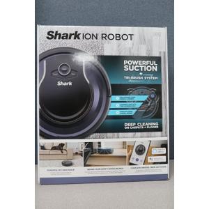 Shark - ION Robot RV761, Wi-Fi Connected, Robot Vacuum with Multi-Surface Cleaning - Black/Navy Blue