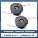2 Pack 198386-5 Bump & Feed Trimmer Head Compatible with Makita 18V X2 LXT (36V) XRU11Z XRU12 XRU04Z Lawn Mower M8 X 1.25 LH Direct Replacement Parts