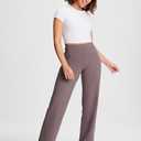 Yogipace Women's High Rise Wide Leg Yoga Pants with Pockets, 27"-35"