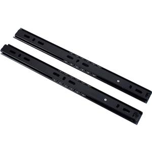 Drawer Slides, A Pair Full Extension 2 Section Ball Bearing Side Mounted Drawer Slider for Cabinet Kitchen Furniture (Black, 11 inch)