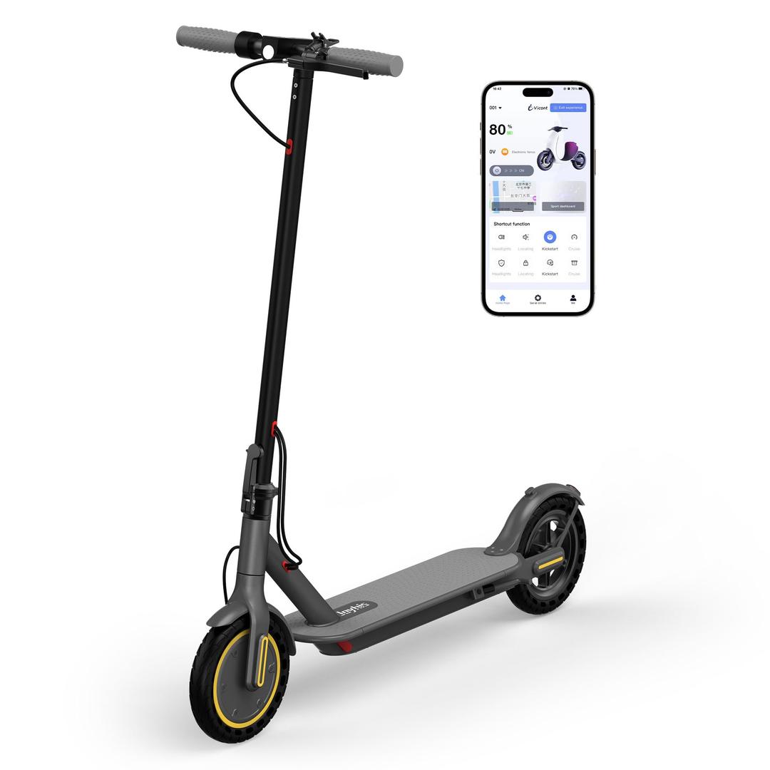8.5" E Scooter for Adults Aluminum Alloy Frame 20 MPH 350W Motor 281WH Battery, Motorized Scooter Up to 20 Miles Range, Foldable Bearing 265 LBS/ APP Control