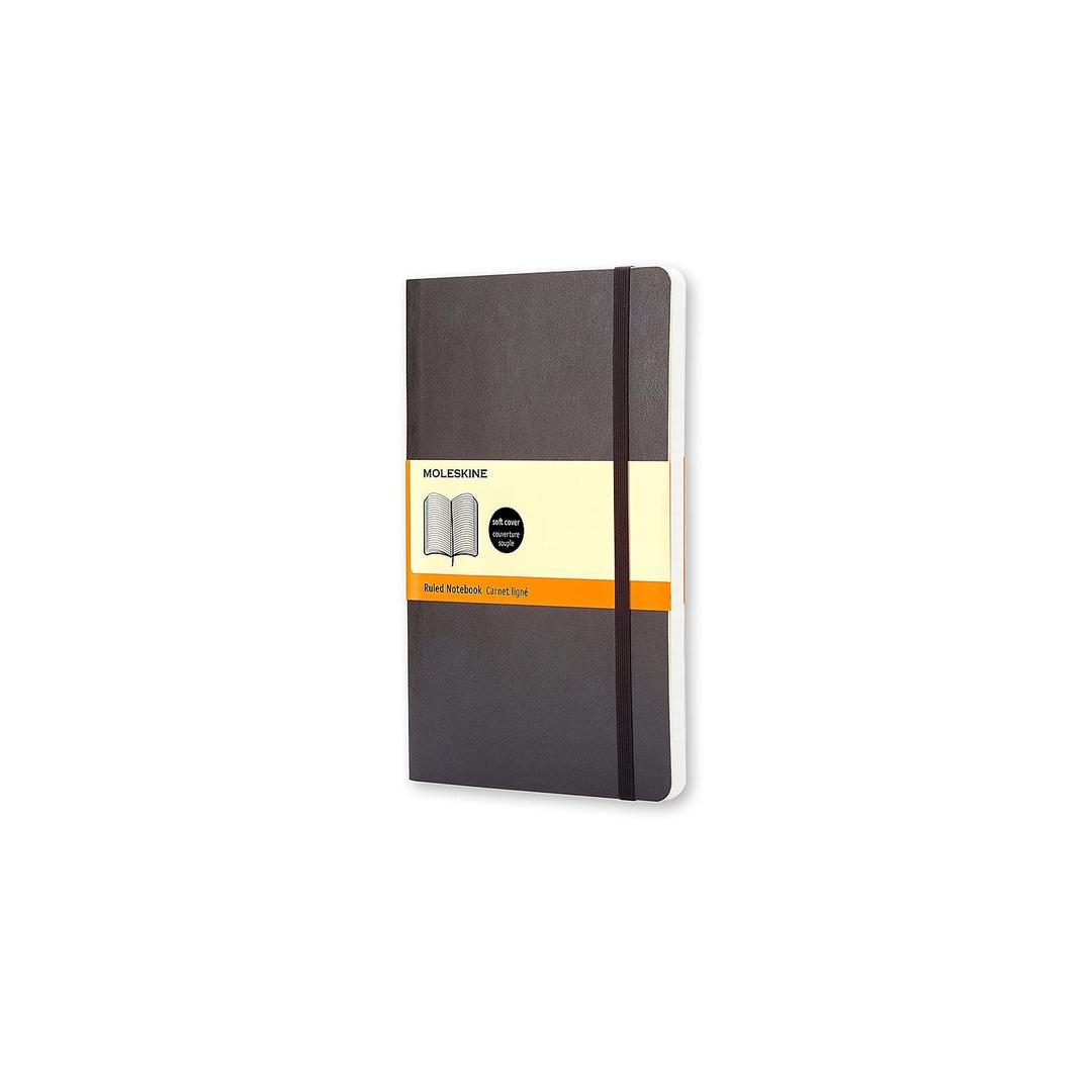 Moleskine Classic Notebook, Extra Large, Ruled, Black, Soft Cover (7.5 x 10)