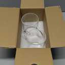 Borosilicate Glass Mugs 19 oz Set of 2, Extra Large Clear Glass Cup with Handle for Coffee Tea Beverage, Hot/Cold Drinking Glasses, wide mouth