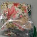 Herseas Women's Tie Shoulder Bikini Sets 2 Piece Striped Swimsuits High Waisted Bathing Suits (Multicolor Floral Beige)