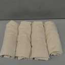 Smiry Seat Covers for Dining Room Chairs Set of 4, Stretch Jacquard Dining Chair Covers Removable Washable Slipcovers Protector, Beige