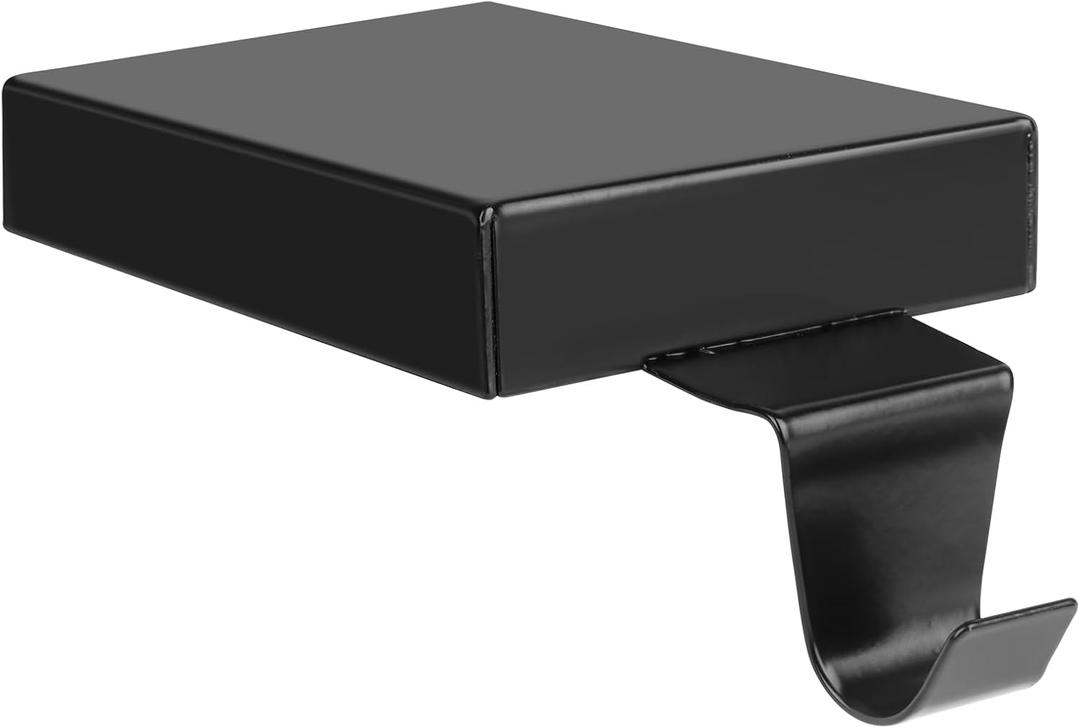 Fowecelt Black Christmas Stocking Holder, Metal Mantel Stocking Hanger for Mantel Shelf Stand Table Counterweight Stocking Hook Christmas Decor Mantle Christmas Decorations