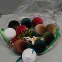 24 Pcs Velvet Christmas Ornaments Set 12 Pcs 3.15inch Shatterproof Christmas Tree Decor Balls & 12 Pcs Matching Vintage Velvet Bows for Xmas Tree Hanging Decorations Holiday Party Decor (6 Colors)