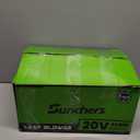 Electric Leaf Blower Cordless with 2 3.0Ah Battery and Charger, 2 Speed Mode 650CFM 280MPH Patio Tools with 2 Tubes, 20V Battery Powered Leaf Cleaner Handheld Blowers for Lawn Care, Dust, Leaves, Yard