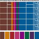 3 x 8 Sheets Color Coded Vinyl Labels Classroom Laptop Label for Organization Chromebook Color Coding Labels, Student Classroom Devices or Office Computer Management (Vibrant Colors)
