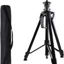 Mannequin Head Stand, 57 Inch Adjustable Wig Stand Tripod Metal Upgrade Foldable Wig Tripod Stand for Cosmetology Hairdressing Training