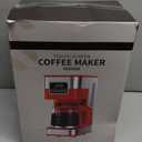 SHARDOR 10-Cup Programmable Coffee Maker, Regular & Strong Brew Drip Coffee Machine for Home and Office, Auto Shut Off, Permanent Filter (red)