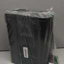 TrashAid Small Black Bathroom Trash Can with Lid Soft Close, 6 Liter / 1.6 Gallon, Stainless Steel Garbage Can with Removable Inner Bucket, Step Pedal, Slim Wastebasket for Toilet, Office, Bedroom