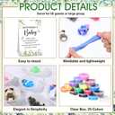 Soulchen 101 Pcs Eucalyptus Funny Baby Shower Games Set Include 50 Modeling Clay 50 Cupcake Liners and 1 Let's Make a Baby Game Sign for Guest Gender Reveal Activities Adult Arts DIY Crafts Gifts