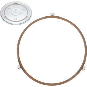 Microwave Turntable Ring 8.74 Inch Microwave Roller Ring with 14 mm Rollers Microwave Oven Tray Support Rotating Replacement Parts for Microwave Oven