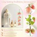 Thiccywoov 10 Pcs Artificial Peach Pendant, Fake Fruit Simulation Peach String Fruits Model for Home Kitchen Party Decorate Lifelike Food Festival Decorations Photo Props