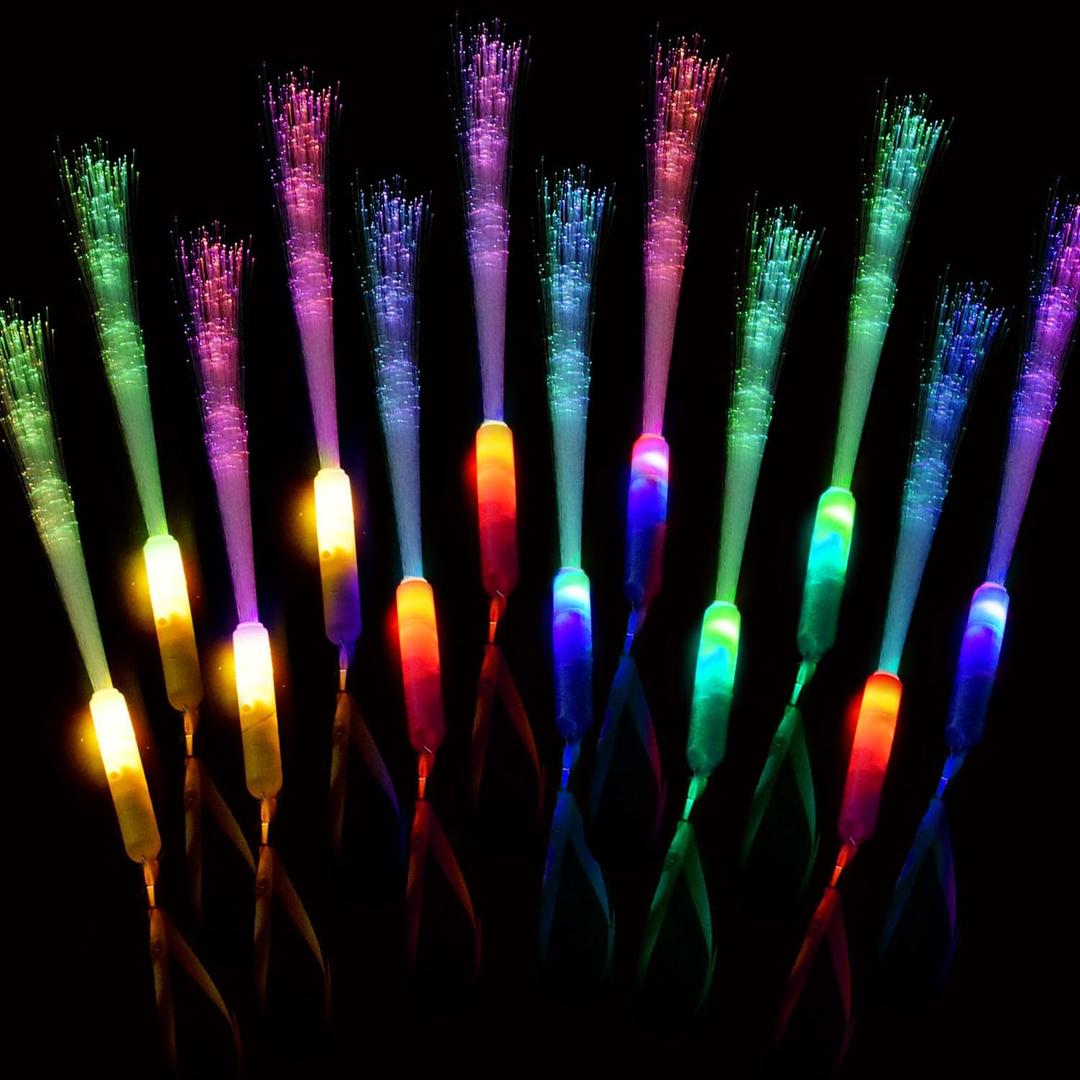 M.best 72pcs Glow Sticks Party Supplies, 3 Modes Colorful Flashing LED Light Up Glow Wands Sticks for Party Favors