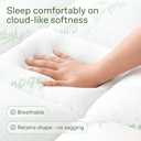 Ultra Soft Queen Size Mattress Topper - Viscose Made from Bamboo Pillow Top Mattress Pad for Back Pain Relief - Naturally Cooling for Hot Sleepers, Green