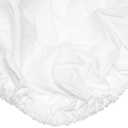 Body Linen Poly/Cotton Fitted Massage Sheet, White, 33" Wide x 73" Long x 7" Thick