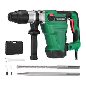1-1/2" SDS-MAX Rotary Hammer Drill 13Amp Heavy-Duty for Concrete
9.0J Rotomartillo Corded Hammer Drill W/ Safety Clutch for Demolition Chipping,3 Functions,6-Speed,Vibration Control,2 Chisel