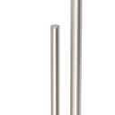 Toilet Paper Holder Stand, Post Pivoting Design Free Standing Toilet Paper Holder with Storage for 4 Rolls, SUS304 Stainless Steel Tissue Holder with Reserve, Heavy-Duty Base (Brushed Nickel)
