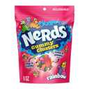 NERDS Gummy Clusters Candy, Rainbow, Crunchy and Gummy, 8 oz (EXP 04/01/26)