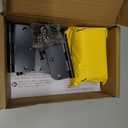 Amazon Basics Sturdy Rounded 5/8 Radius Interior Door Hinges, 3.5" x 3.5", 18 Pack, Matte Black