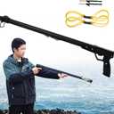 SUFFUSE Slingshot Rifle, Fishing Slingshot, High Power Slingshot with Safety Catch, Outdoor Hunting & Shooting Slingshots (Package 1)