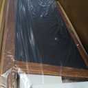 Wooden A-Frame Sign, Magnetic 40" x 20" Brown Chalk Board Sign Board, Double-Sided Sandwich Board Signs Outdoor, Chalkboard Easel, Menu Board for Restaurant, Business or Wedding