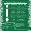 SASTYBALE St Patricks Day Tablecloth Rectangle, St Patricks Table Cloth Jacquard with Geometric Patterns, Washable Spillproof Table Cover for Dining, Camping, Parties, Holiday (52" x 70", Green)