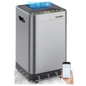 Nuwave OxyPure Zero Plus Air Purifier, Save on Filter Replacements, Covers up to 3210ft² Large Room with Powerful Motor, Captures 99.99% of Particles, Dust, Smells, Sleep Mode for Bedroom