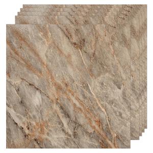 VallisCo 30-Pack Peel and Stick Vinyl Floor Tiles, 12"x12" Self-Adhesive Waterproof Peel and Stick Flooring Planks DIY for Bathroom, Kitchen, Living Room, Cover 30 Sq. Ft Marble Pattern